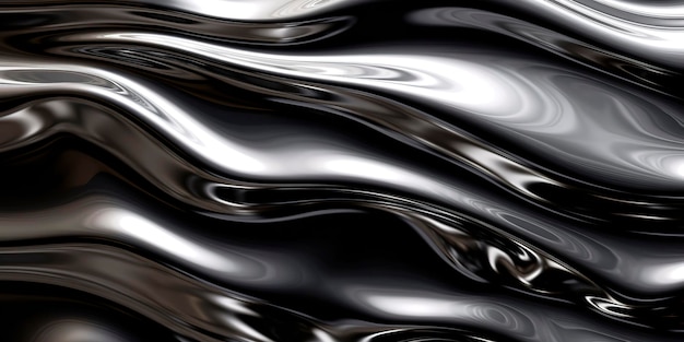 Glam metal texture background struttura cromata metallo liquido AI generato