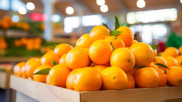 Gli agrumi vivaci offrono una deliziosa gamma di arance fresche al mercato