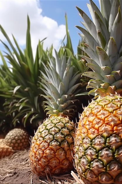 Gli ananas sono tra le tante varietà di ananas.