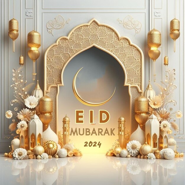 Gli auguri dell'Eid d'Oro illuminano la vostra celebrazione con eleganza e lusso