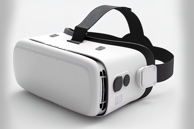 Gli occhiali VR sono mostrati da soli su uno sfondo bianco