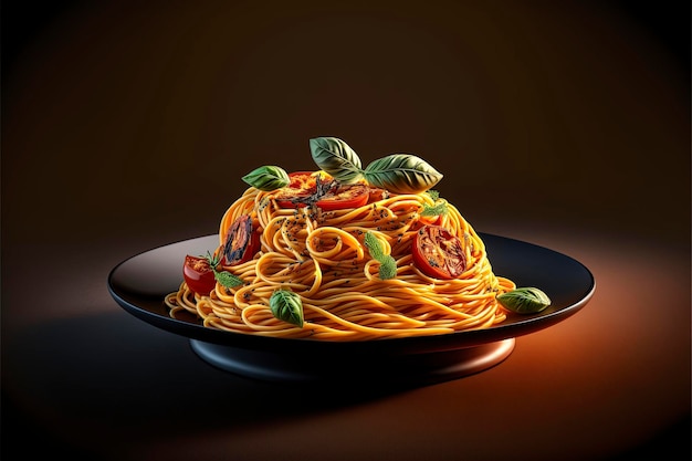 gli spaghetti piatto