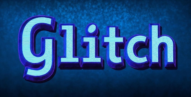 Glitch Effect Typography