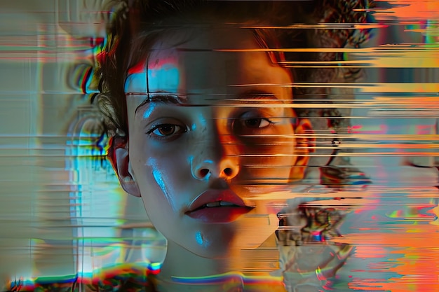 Glitch girl art spinge i confini dell'estetica digitale