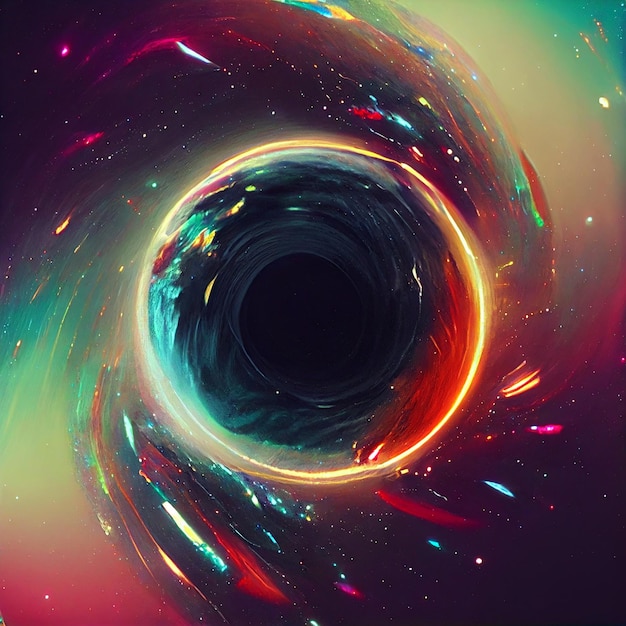 Glitch sfondo buco nero universo astratto glitch spazio