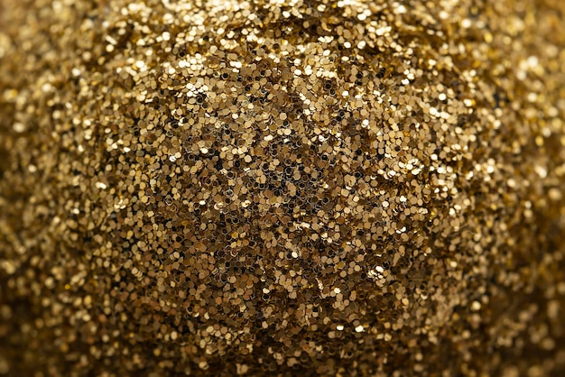 Glitter d'oro close up screensaver di sfondo natalizio