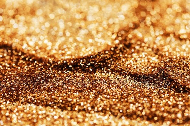 Glitter dorato per il make-up