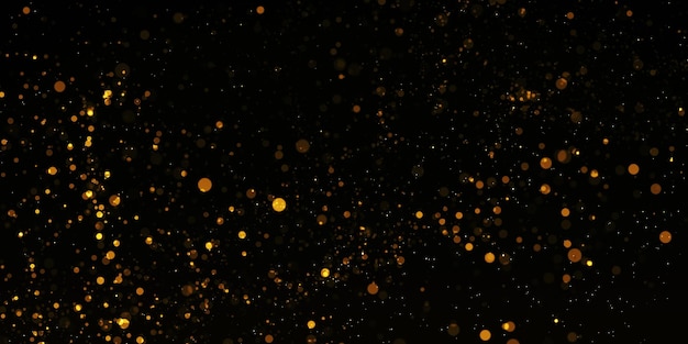 Glitter luci grunge texture di sfondo, bokeh sfocato astratto stelle scintillanti, oro nero