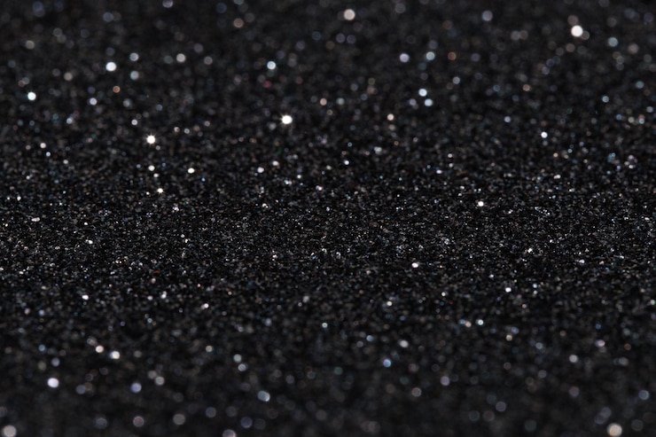 Foto glitter luci vintage sfondo argento chiaro e nero sfocato