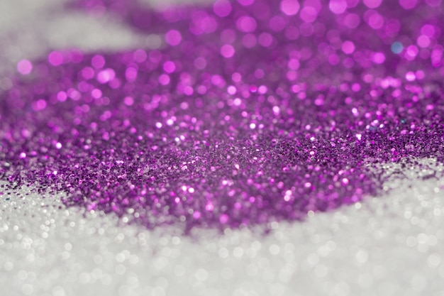 Glitter viola e argento