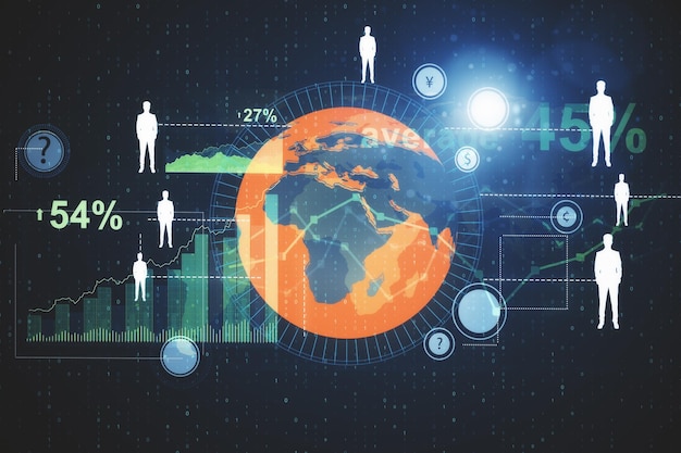 Global business and finance concept