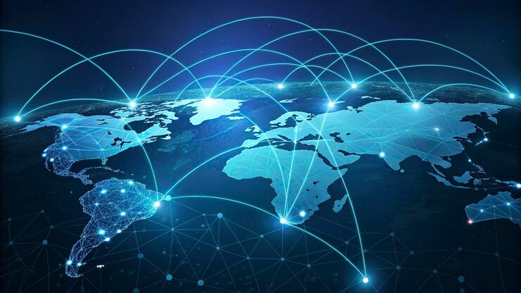 Global Network Connections A World of Digital Connectivity