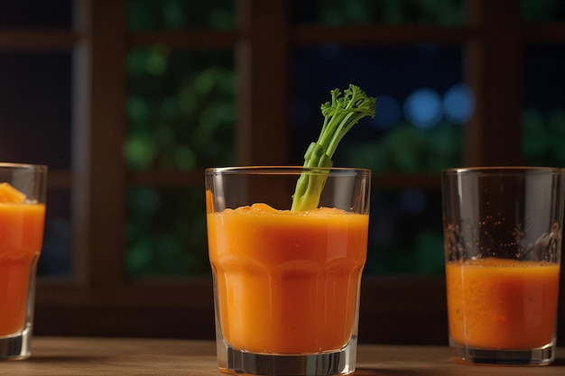 Glowing Glass of Carrot Juice Magic ar