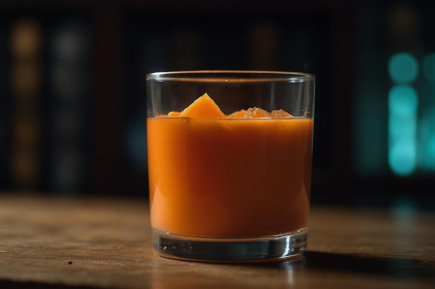 Glowing Glass of Carrot Juice Magic ar