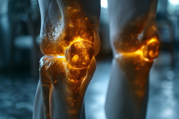 Glowing Knee CloseUp (Il ginocchio luminoso da vicino)