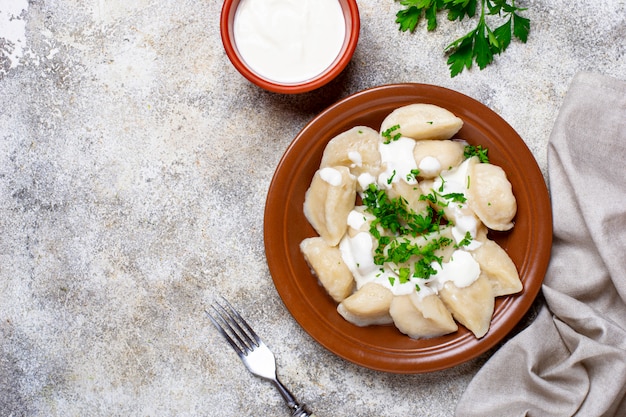 Gnocchi con patate, piatto ucraino