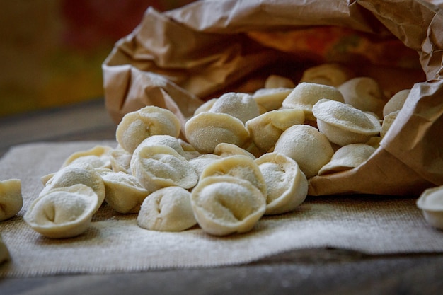 Gnocchi di carne fatti in casa - russo pelmeni.