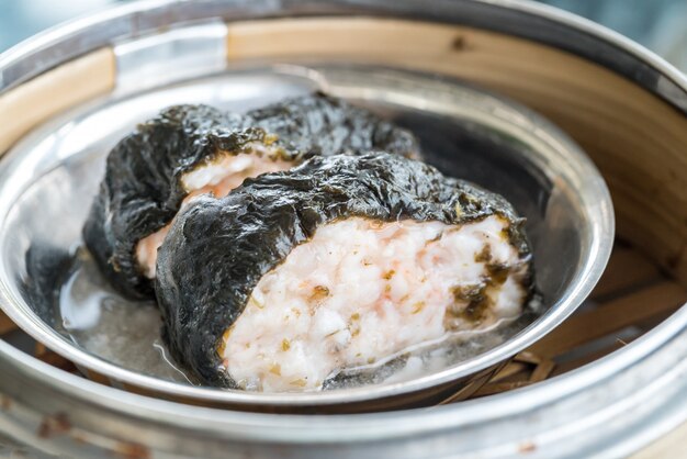 Gnocco di maiale al sumaro dim sum