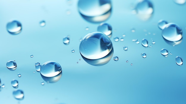 Gocce d'acqua su una superficie