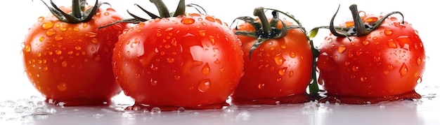 Gocce d'acqua sul pomodoro