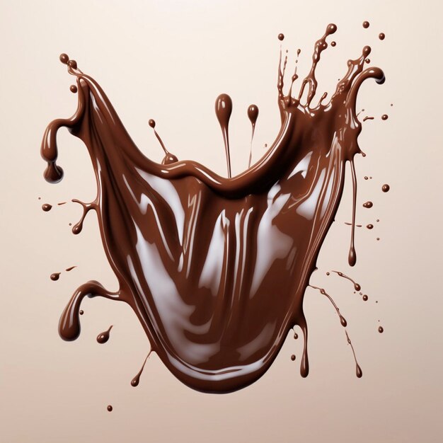 Gocce di cioccolato liquido AI Fonduta Versare il cioccolato