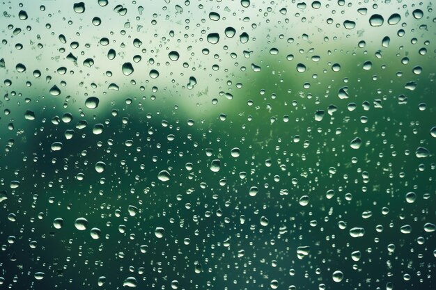 Gocce di pioggia su una finestra di vetro