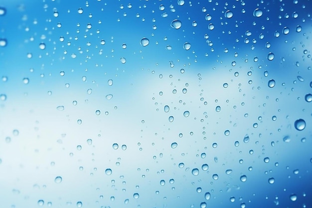 gocce di pioggia sul finestrino di un'auto