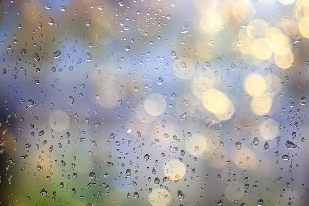 gocce pioggia vetro texture di sfondo, astratto autunno sfondo stagionale gocce d'acqua