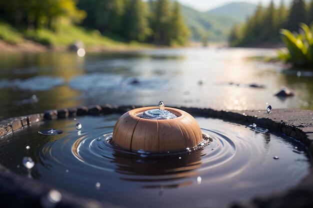 goccia d'acqua spruzzo spruzzo effetto speciale elemento di design creativo sfondo carta da parati