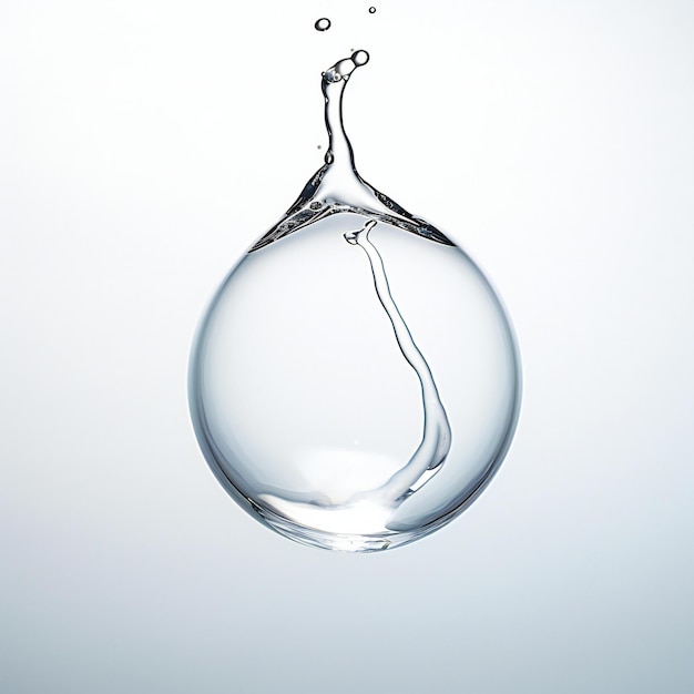 goccia d'acqua su uno sfondo blu