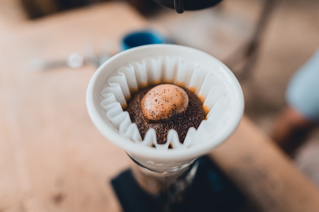 Gocciolando il caffè a casa