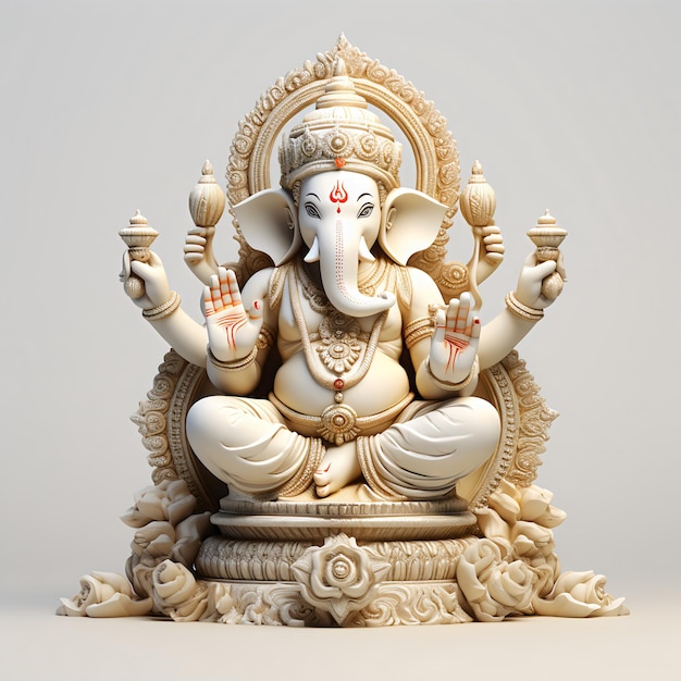 God Ganesh Immagine realistica creata con AI generativa