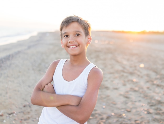 Godendo l&#39;infanzia in vacanza estiva