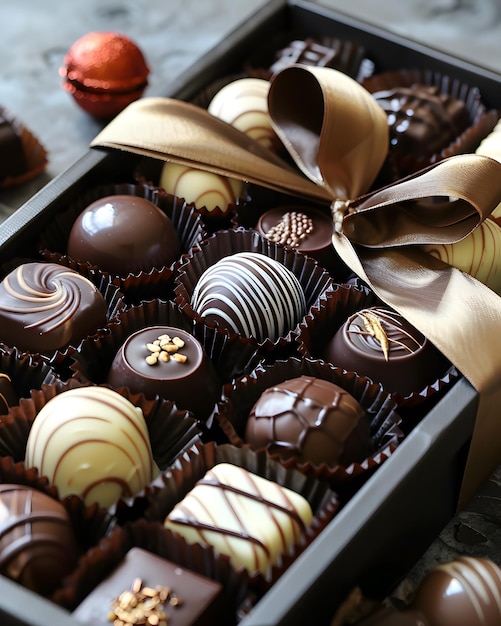 Godersi i deliziosi regali di cioccolato durante le feste