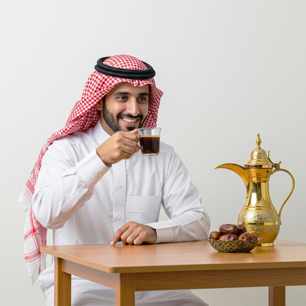 Godersi il caffè arabo