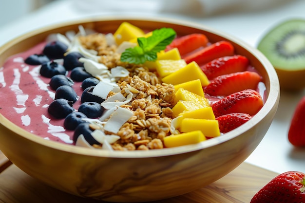 Godetevi la freschezza della frutta in un frullato a colazione