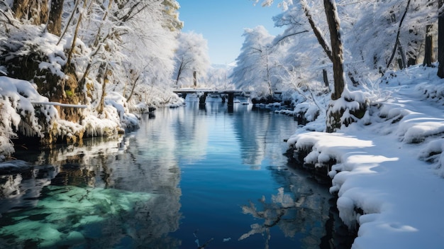 Gola di Oirase in inverno Prefettura di Aomori in Giappone