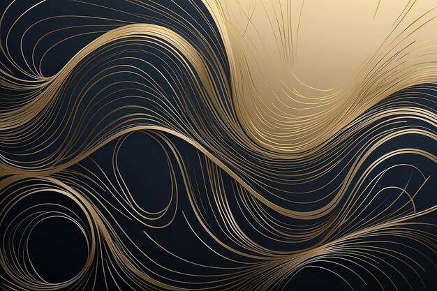 Gold abstract line arts background vector Luxury wall paper design for prints wall arts and home decoration cover and packaging design