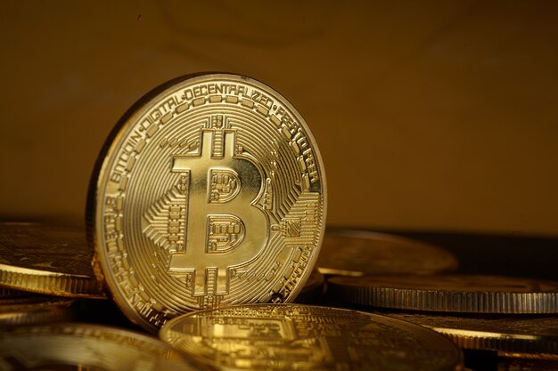 Golden Bitcoin monete criptovaluta