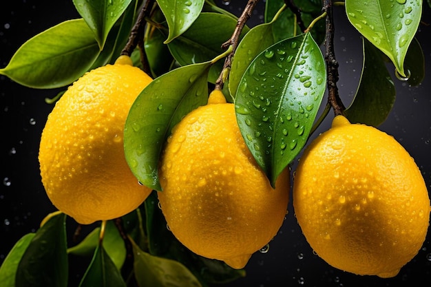 Golden Citrus Ripe e Juicy Lemon Best Lemon fotografia di immagini