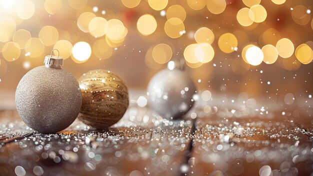 Golden Moments Christmas Elegance su Bokeh