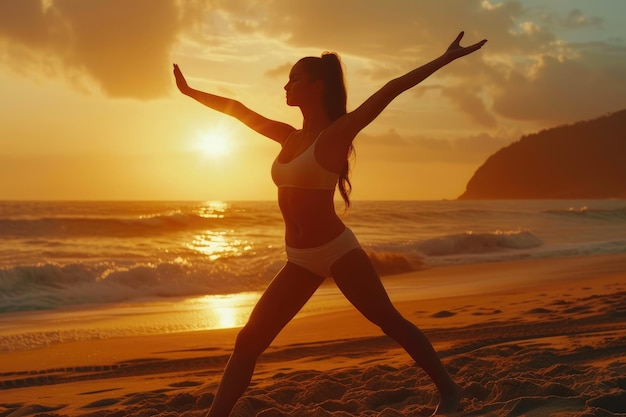 Golden Sands Yoga Pratica pacifica al tramonto