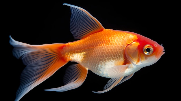 Goldfish un colpo di corpo intero di singolo