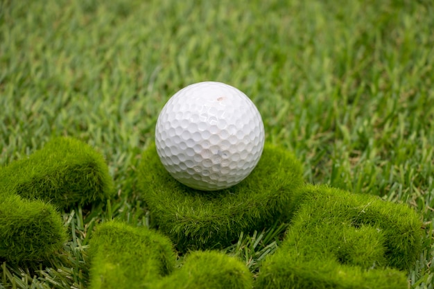 Golf con amore sull&#39;erba verde