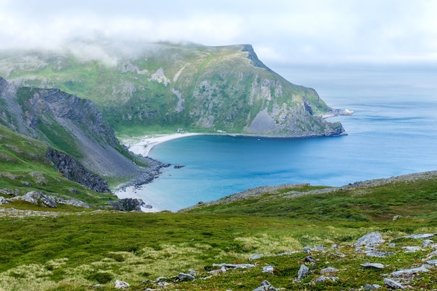 Golfo e spiaggia dell'isola Soroja, Norvegia