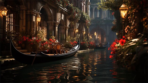 Gondola sul canale a Venezia Italia Venezia è una delle destinazioni turistiche più popolari del mondo