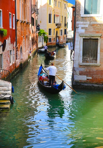 Gondole a Venezia, Italia