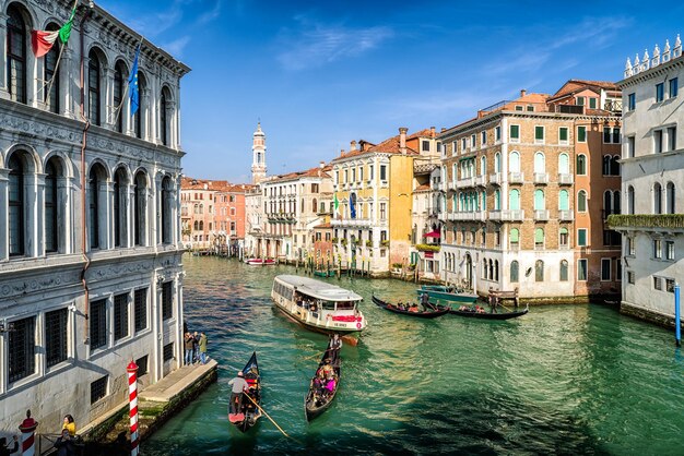 Gondole in Canal Grande a Venezia