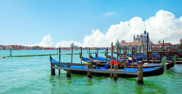 Gondole lungo il Canal Grande