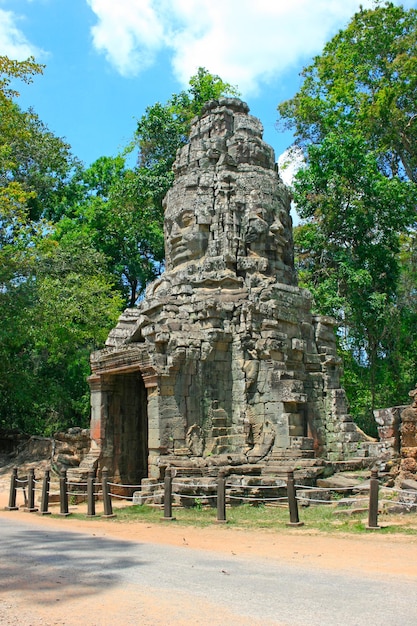 Gopura di Ta Prohm a Siem Reap